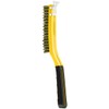 ALLWAY SB319/BB Soft-Grip Brass Wire Brush with Scraper