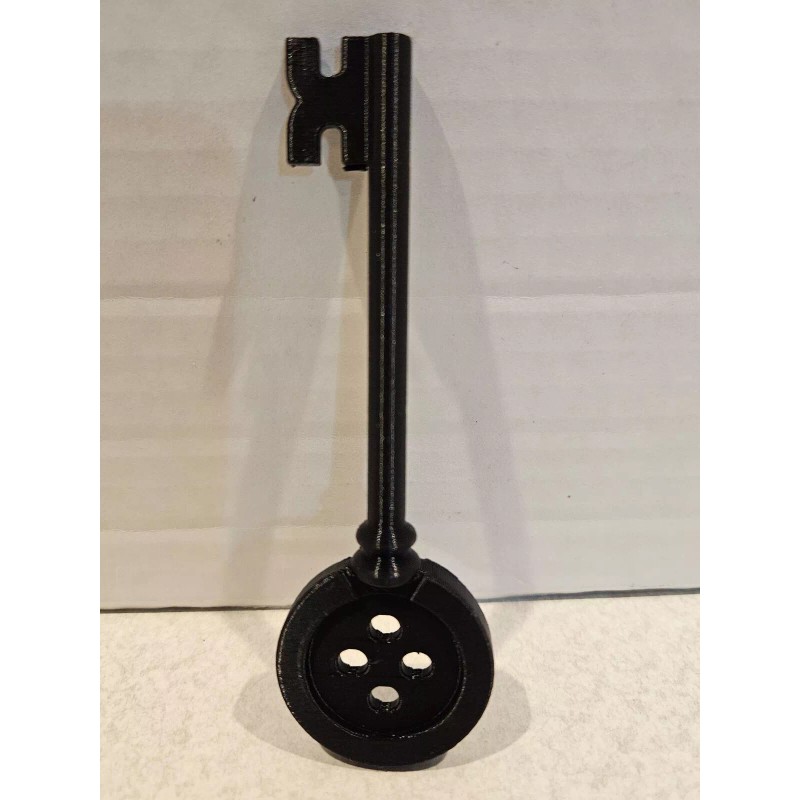 3d Printed Coraline Key 1:1 Scale Black