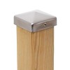 4 x Pyramid Post Caps 91 x 91 mm Stainless