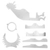 Stainless Steel Chicken Stand Removable Portable MotorcycleShape BBQ Roaster Stand
