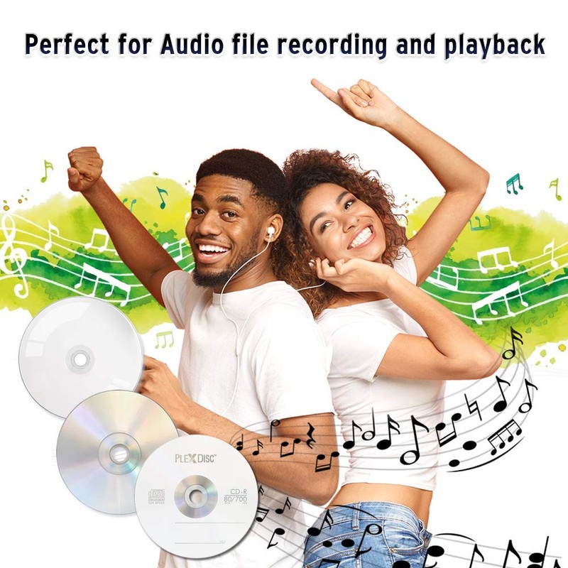 PlexDisc CD-R 700MB 80 Minute 52x Recordable - 100 Pack