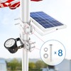 APONUO APONUO Solar Flag Pole Light,Solar Powered Flagpole Lights Pole