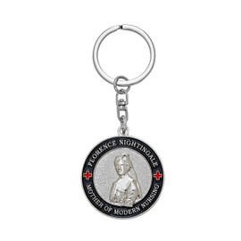 Hero's Valor Nurse Keychain Challenge Coin Prayer 1-Pack (Single Item)