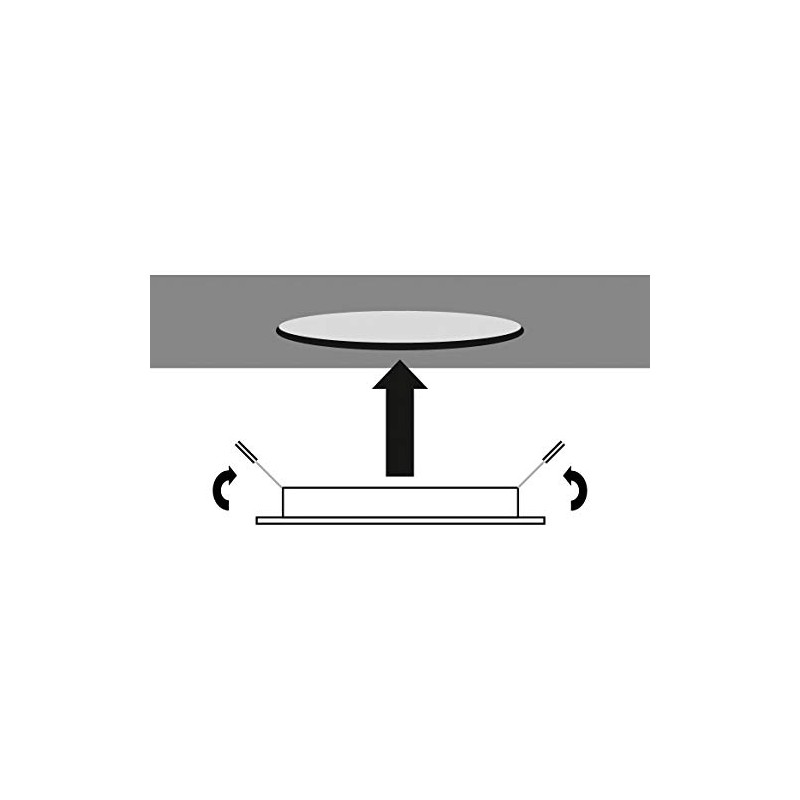 LED recessed ceiling light, 6 W, neutral white (~ 4500