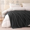Yebeda Cuddly Waffle Blanket 130 x 170 cm, Dark Grey,