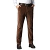 Wemaliyzd Men Casual Corduroy Work Cargo Pants Elastic Waist Suit