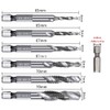 TSUCIA Tap Drill Set, Drill Bit, Hexagonal Shaft, Chamfering Tap,
