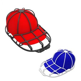 Versatile Cap Washing & Storage Net for Baseball Caps, Ball Caps, and Snapbacks Washing Frame (Black) 2ea