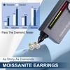 YIMERAIRE S925 Sterling Silver Diamond Earrings For Women Men, 4MM