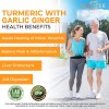 Balincer Organic Turmeric Curcumin with Ginger and Black Pepper Capsules-for