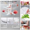 Manual Food Processor Vegetable Chopper, ZWCEGND 1000ML Onion Chopper Hand