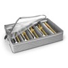 Sorbus Flatware & Utensil Storage - Gray Fabric Chest Box