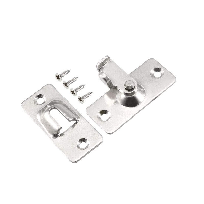 sourcing map Folding Door Bolt 201 Stainless Steel 44 x