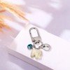 ChungLong0593 Travel Elephant Keychain, Cute Elephant Keyring with Wish Card