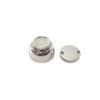 Magnetic barrel bolt, brass chrome plated, 40mm