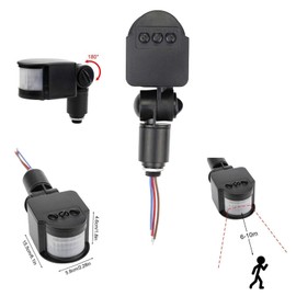 2 packs-IP65 Outdoor Motion Detector Controller 12VDC with Adjustable Sensitivity & Delay Timer for Security & Area Lighting Systems​