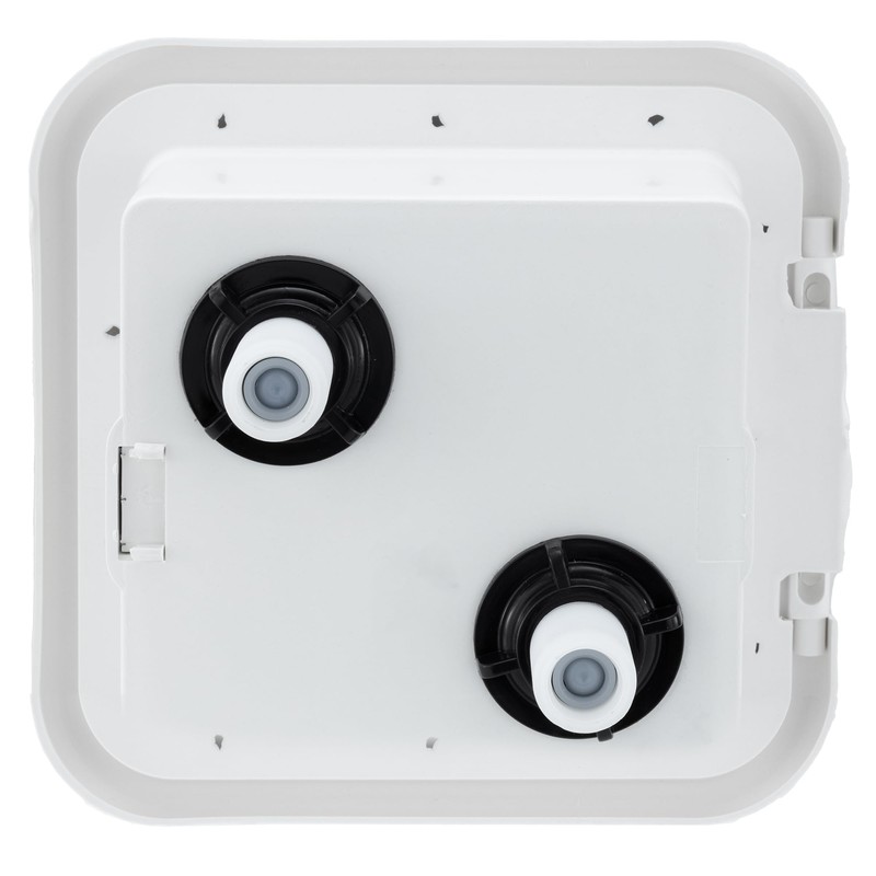 RecPro RV Exterior Shower Box with Hot & Cold Faucet