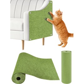 Cat Scratch Couch Furniture Protector, Adhesive Cat Scratch Pad Deterrent for Furniture, DIY Climbing Cat Scratcher Couch Protector from Cat Claws Scratching for Indoor(Green, 39.3x15.8Inch)