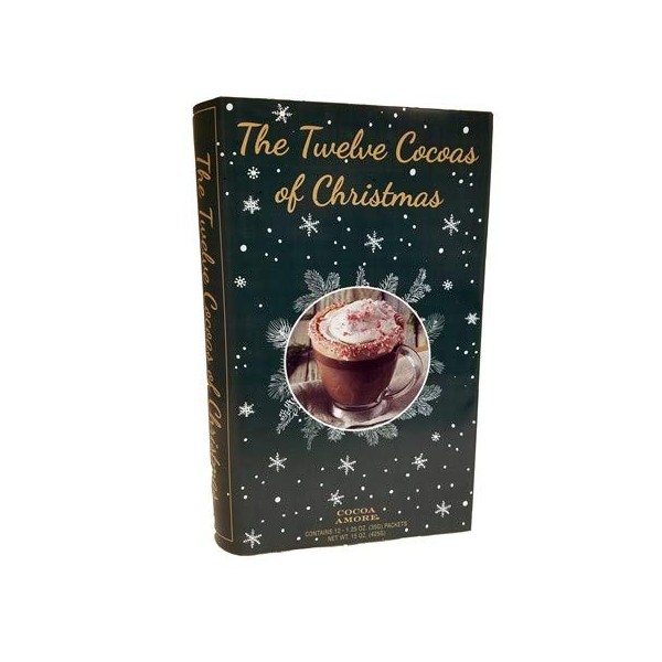 The 12 Coffees, Teas or Cocoas of Christmas (Your Choice) Gourmet Gift Box Set - Best Xmas Present For Friends, Family, Coworkers, or Teachers (Cocoa)
