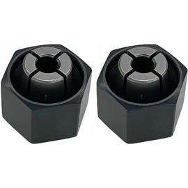 1/4" Router Collet 6.35mm replace For Dewalt DW621 DW616 DW618 Router, For Bosch 1617, 1617EVS, 1618, 1618EVS, 1613, 1613EVS, 1613AEVS Router Part No 326286-04 323-293 2610906283 (2 Pck)