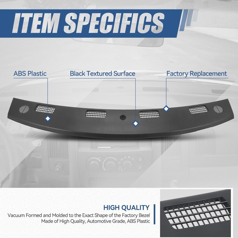 Auto Dynasty [AUX Input Model] Factory Style Upper Dash Panel