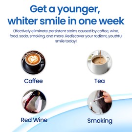 DENTELO Teeth Whitening Strips- Mint Flavor, Zero Sensitivity, Enamel Safe, Dentist Formulated,Teeth Whitener Strips, White Teeth, Tooth Whitening Strip, Smile Teeth Whitening (Coconut)