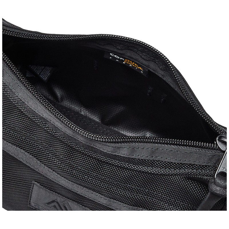 Gregory Men's Shoulder Bag, Teeny Satchel, Cordura Ballistic Black