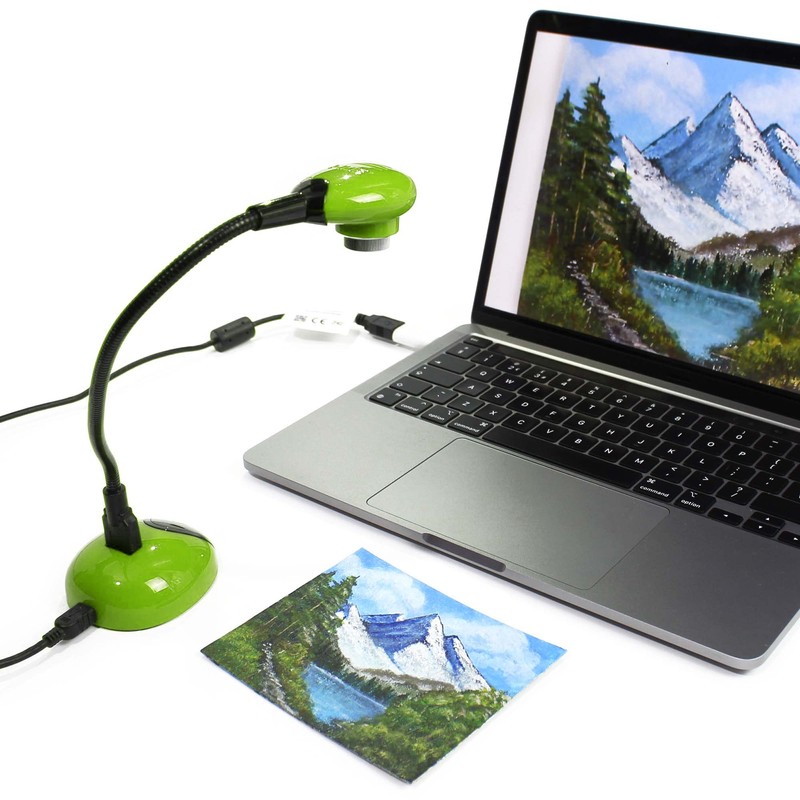 HUE HD Portable USB Camera and Visualiser (Green) with Carry