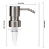 UHEY HOME 304 Stainless Steel Soap Dispenser Pump Replacement for