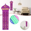 Ramadan Hanging Calendar Countdown Calendar Hanging Bag Wall Calendar Storage