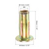 sourcing map Multi-Grip Rivet-Nut, M8 Pre-Bulbed Shank Carbon Steel Color-Zinc-Plated