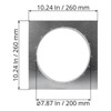 ECOPRO VENT 8" Inch Duct Connector Flange - Galvanized Steel