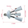YCSSSD 3 in 1 Light Socket Splitter Adapter, E26/E27 Socket
