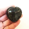 Bacatgem 1 Pcs Natural Dragon Blood Jasper Palm Worry Carved