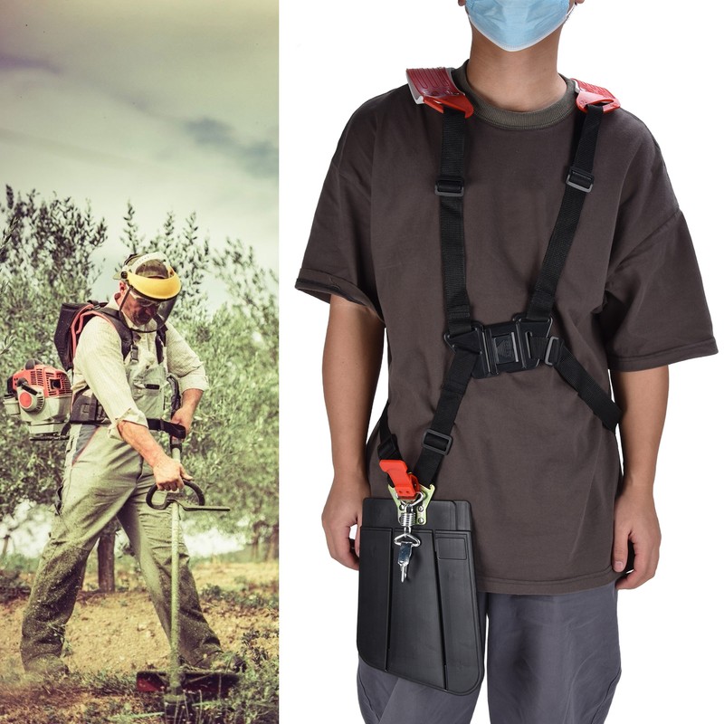 Backpack Design Trimmer Double Shoulder Strap Adjustable Nylon Lawn Mower
