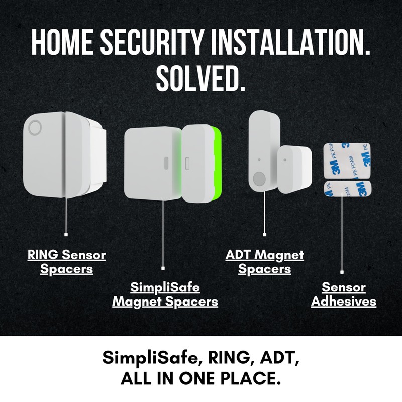 Simplisafe Entry Sensor Spacer | Door Sensor Riser for Simplisafe