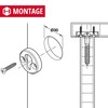 Gedotec Capsule Bed Fitting for Drilling Furniture Connector Steel Bed
