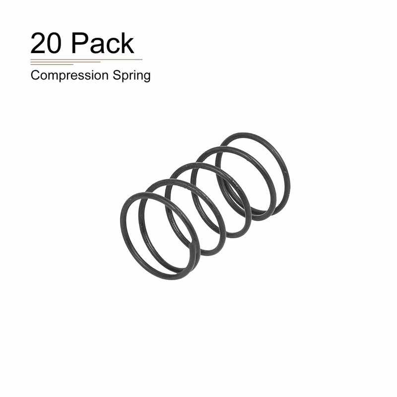 DTGN 1.2x18x30mm(DxODxL) Compression Spring - 20Pack - Good for Machinery