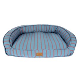 Harry Barker STRIPED PILLOW and LOUNGER DOG BEDS, STRIPED LOUNGER BED - Medium