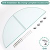 Glass Corner Shower Shelves, Tempered Floating Glass Shelves Wall Mount,