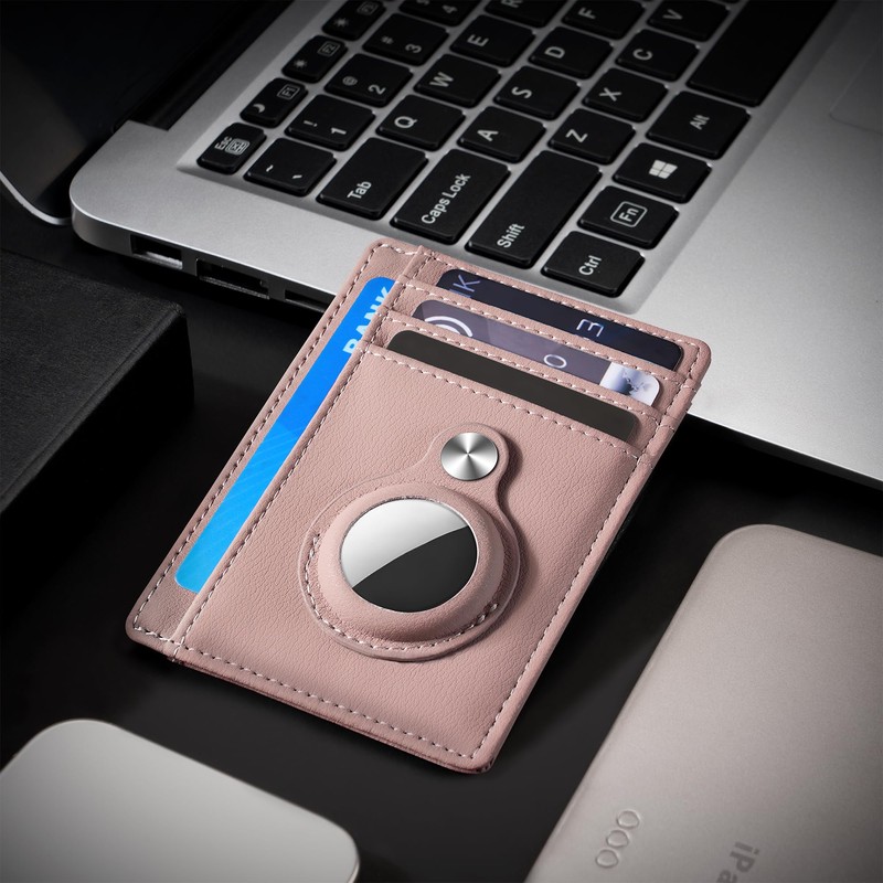 Hawanik Slim Minimalist Front Pocket Air Tag Wallet, RFID Blocking