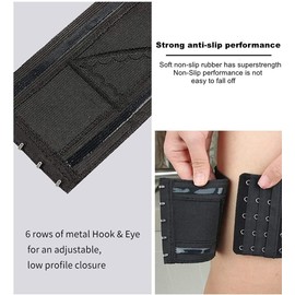 Conceal Carry Ankle Holster Gun Thigh Holster Leg for Women Sexy Hi'd'den Under Dress/Shorts Adjustable Ladies Pistol Holster Tactical for Weapons 380 Revolver Bag (Size : Black)