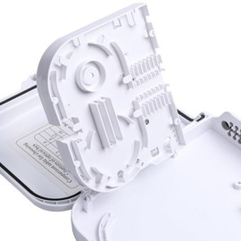 KETGUFF 8 Core Fiber Distribution Box, FTTH Fiber Distribution Box -8 Port ABS Plastic Fiber Optic Terminal Junction Splitter Box for Indoor/Outdoor