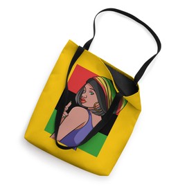 Kente Cloth Head Wrap Africa African American Women Proud Tote Bag