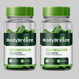 BodyBreeze Internal Deodorant Supplement | Natural Chlorophyll 60 Capsules for Body Odor Control, Gut Health, and Fresh Breath | Vegan, Detox Support & Skin Health | Odor Eliminator for Men & Women