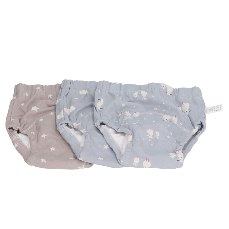 3pcs Baby Absorbent Training Pants Reusable Washable 6 Layers Gauze