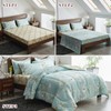 Joyreap 6 Piece Bed in a Bag Twin, Aqua Floral