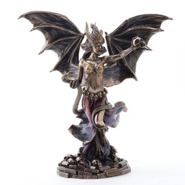 Veronese Design 9 7/8 Inch Lilith The Queen of Sheba Resin Sculpture Bronze Finish