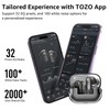TOZO Crystal Pods Hybrid Active Noise Cancelling Wireless Earbuds Bluetooth