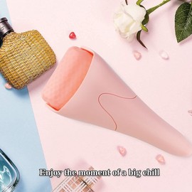 LATME Ice Roller for Face Eyes, Women's Gifts, Face Massager, Swelling, Migraines, Pain Relief and Minor Injuries (Pink)